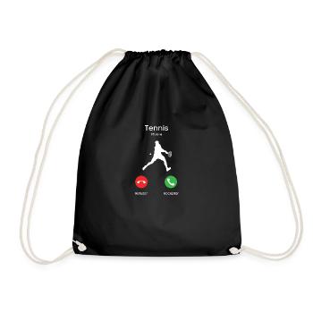 appel du tennis - Sac de sport léger - noir - Devant