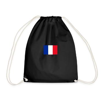 FRENCH FLAG - Drawstring Bag - black - Front