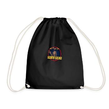Siren Head with Logo - Drawstring Bag - black - Front