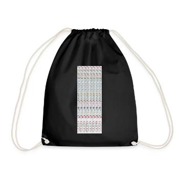 Mixing Console Mixer Channel Strip Poduzent - Drawstring Bag - black - Front