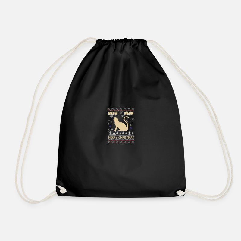 Meow Meow Joyeux Noël - Sac de sport léger - noir