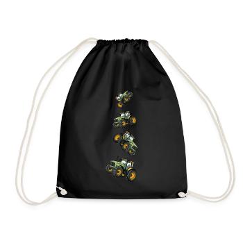 Tractor Farmer Icon - Drawstring Bag - black - Front