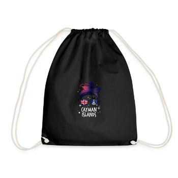 Cayman Islands - Drawstring Bag - black - Front