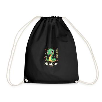 Tenue de réveillon du Nouvel An - Serpent 2025 - Sac de sport léger - noir - Devant