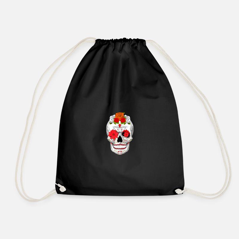 Women sugar skull Cinco de Mayo Sugar Skull Flower - Turnbeutel - Schwarz