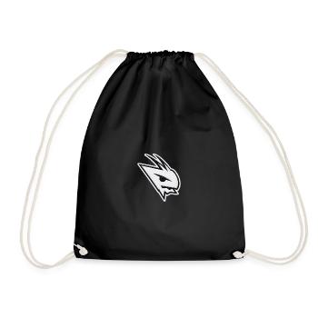 logo_bordado - Drawstring Bag - black - Front