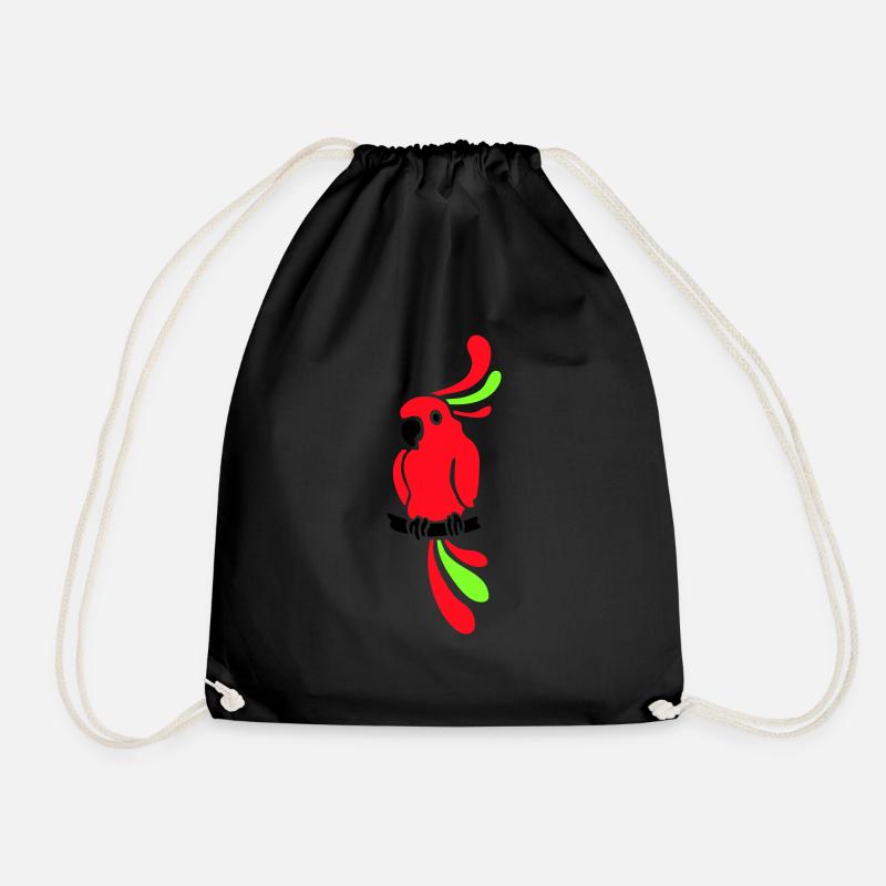 perroquet - Sac de sport léger - noir