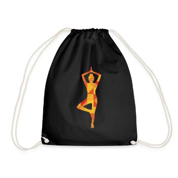 Yoga - Turnbeutel - Schwarz - Vorne