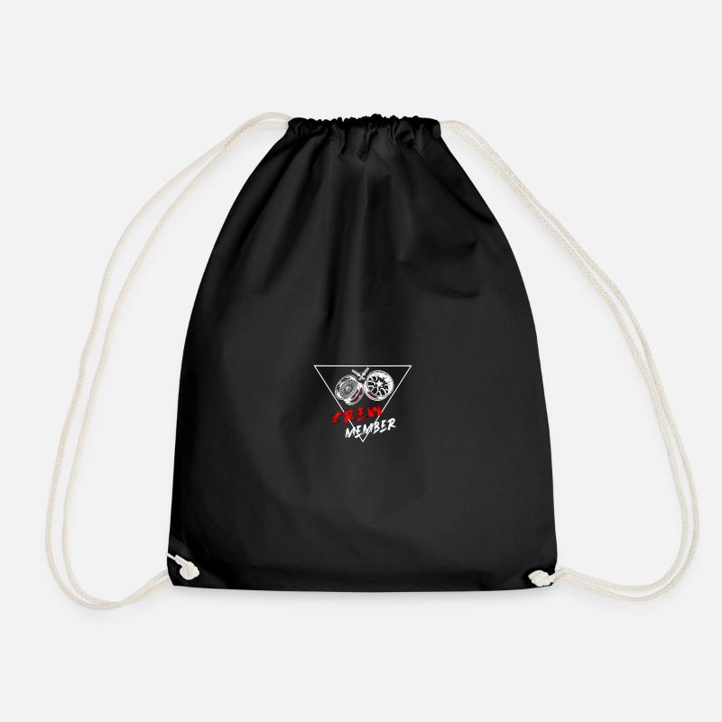 Crew Member - Drawstring Bag - black