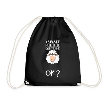 Humour Mouton Mêêêêêê - Sac de sport léger - noir - Devant