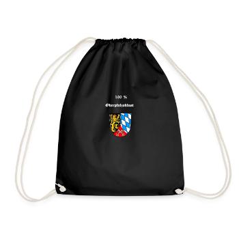 Oberplaz coat of arms t-shirts 100% - Drawstring Bag - black - Front