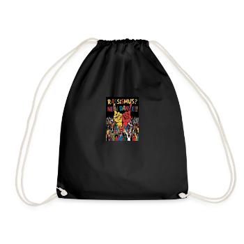 Racism? No thank you! - Drawstring Bag - black - Front
