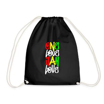 Rasta Love - Drawstring Bag - black - Front