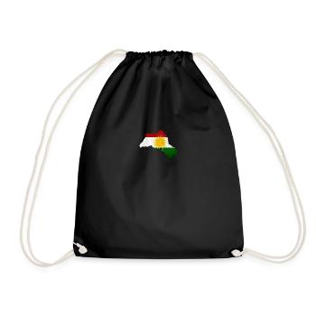 Kurdistan - Turnbeutel - Schwarz - Vorne