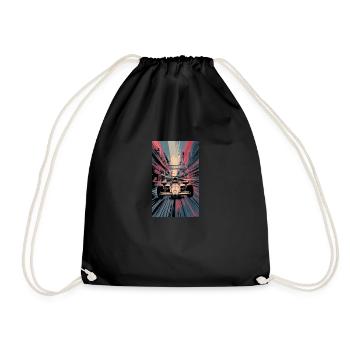 Racing car - Drawstring Bag - black - Front