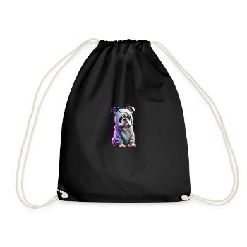 Pawsitivity Mops - Turnbeutel - Schwarz - Vorne