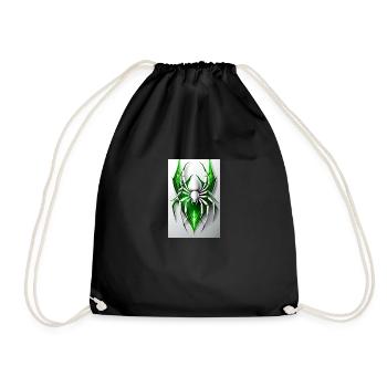 White Animals Spider - Turnbeutel - Schwarz - Vorne