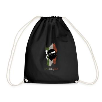 Sardinia Flag Sardinian Flag Sardegna Flag - Drawstring Bag - black - Front
