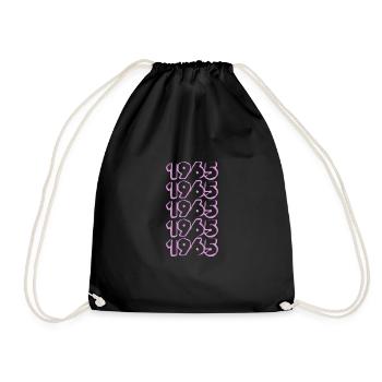 Purple 1965 - Drawstring Bag - black - Front