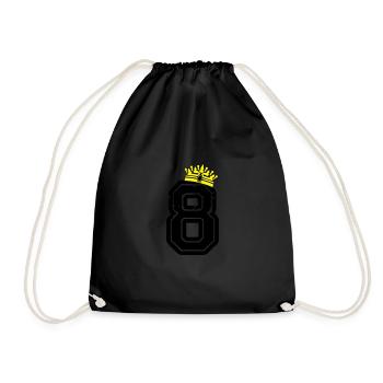 8 roi - Sac de sport léger - noir - Devant