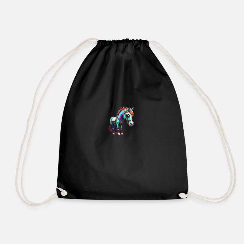 Robot Cheval - Sac de sport léger - noir