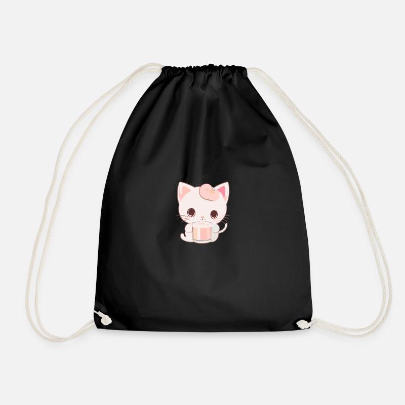 Katze - Turnbeutel - Schwarz
