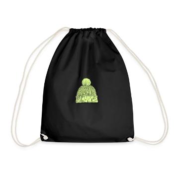 Chapeaux en laine T-shirt d’hiver Bonnet de Noël - Sac de sport léger - noir - Devant