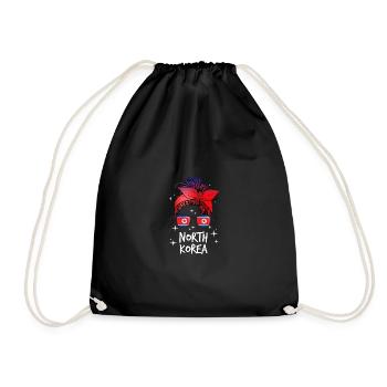 Corée du Nord - Sac de sport léger - noir - Devant