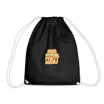 Geschenk für Saba - Turnbeutel - Schwarz - Vorne