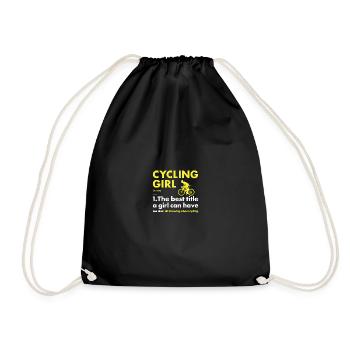 Sport Fille Cyclisme - Sac de sport léger - noir - Devant