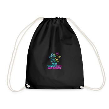 Neon Pogo Tanzduo - Turnbeutel - Schwarz - Vorne