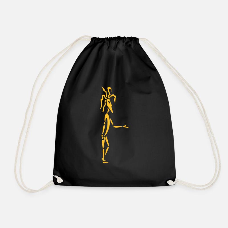 Bonhomme aux dreadlocks - Sac de sport léger - noir