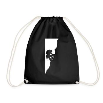Climbing - (13) - Drawstring Bag - black - Front