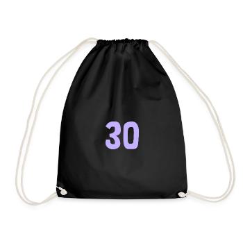 30. 30 ANS. 30e ANNIVERSAIRE. ANNIVERSAIRE 30 ANS. - Sac de sport léger - noir - Devant