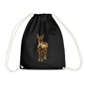 Donkey - Drawstring Bag - black - Front