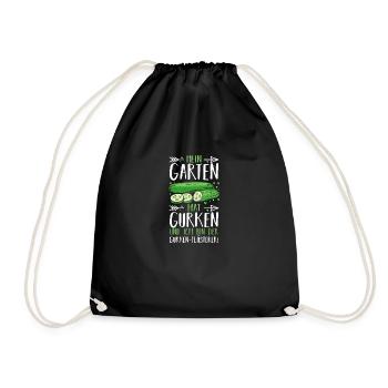 Jardinier Concombre Jardin fermier - Sac de sport léger - noir - Devant
