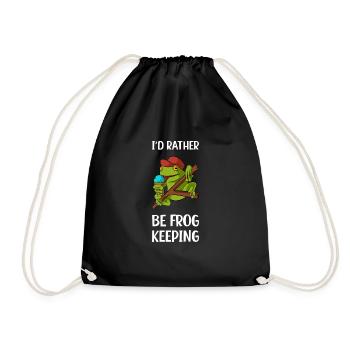 Frog Toad Jungle Jungle Cadeau - Sac de sport léger - noir - Devant