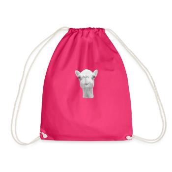 Art de chameau désert animal amant chameau - Sac de sport léger - fuchsia - Devant