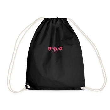 Molokai Hawaii Hibiscus Flower - Drawstring Bag - black - Front