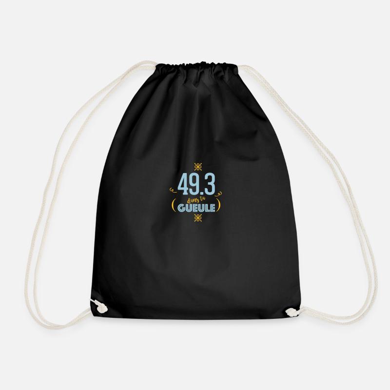 49.3 dans ta gueule - Sac de sport léger - noir