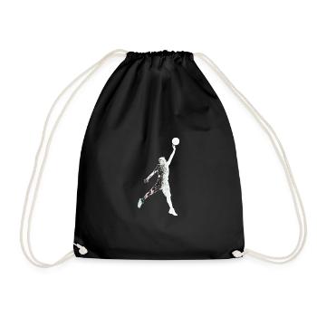 Basketballer / Basketball - Turnbeutel - Schwarz - Vorne