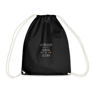 Bière brasseur humour - Sac de sport léger - noir - Devant