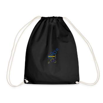 Name Anthony - Drawstring Bag - black - Front