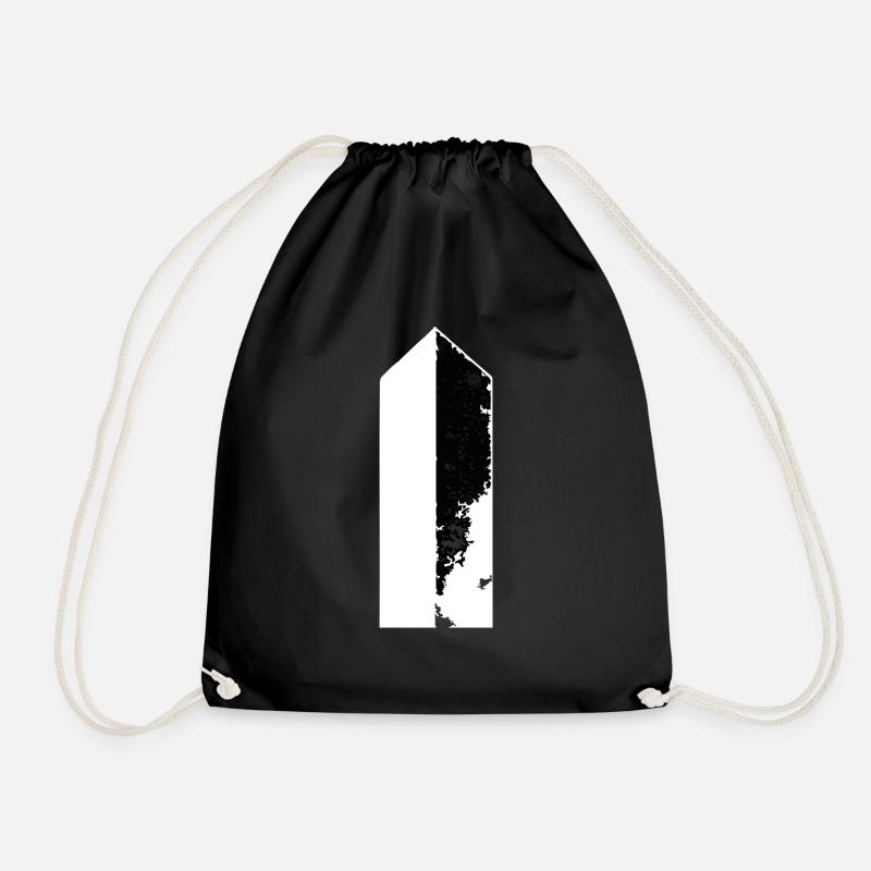 monolith - Fascination for the unknown - Drawstring Bag - black