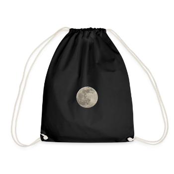 Vollmond Silhouette - Turnbeutel - Schwarz - Vorne