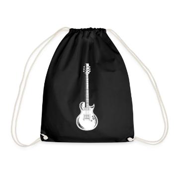Electric Guitar Guitarist Guitar Design Guitar Playing - Drawstring Bag - black - Front