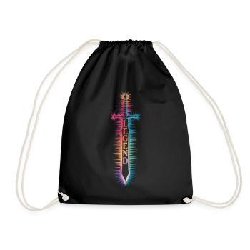 Sword of Legends - Drawstring Bag - black - Front