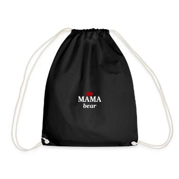Mama bear - Drawstring Bag - black - Front