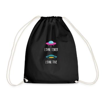 l'ovni tender l'ovni true - Sac de sport léger - noir - Devant