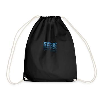 Lulu Good vibes blue - Turnbeutel - Schwarz - Vorne